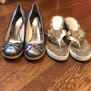 Two coach shoes size 5.5